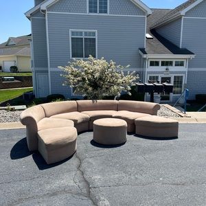 RARE! Half-Moon Sectional Couch